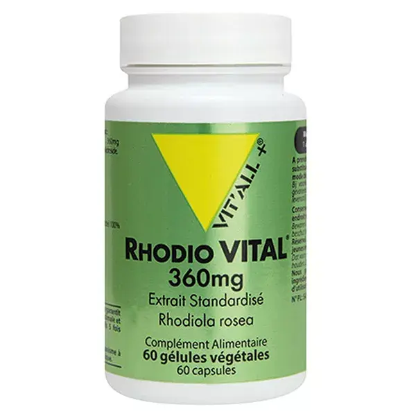 Vit'all+ Rhodio Vital 360mg 60 gélules végétales