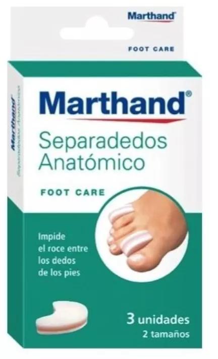 Marthand Foot Care Séparateurs d'orteils anatomiques 2 tailles 3 unités