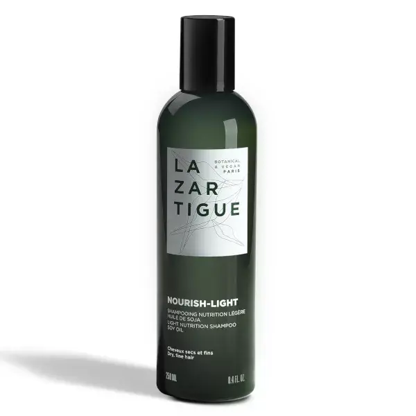 Lazartigue Nourish Shampoing Nutrition Ciblée au Lait de Soja Cheveux Secs et Fins 250ml