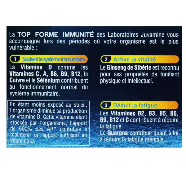 Juvamine Top Form Immunity 30 tablets