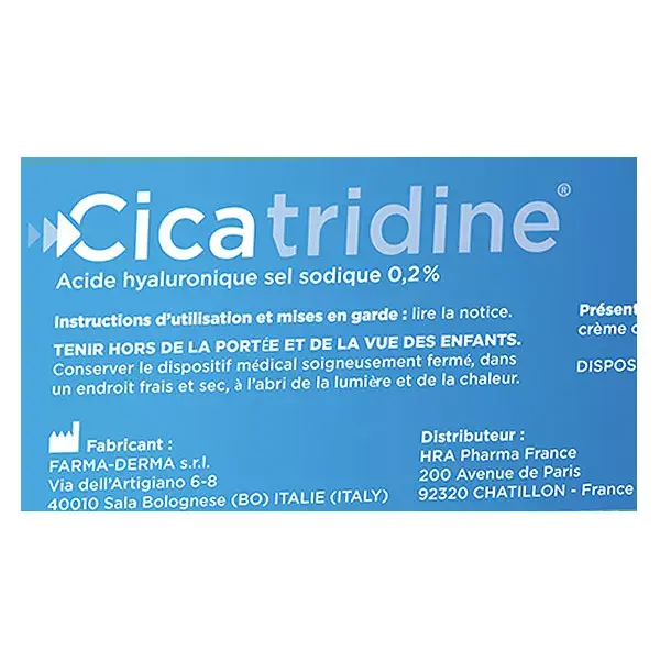 Cicatridine Crème Favorisant la Cicatrisation à l'Acide Hyaluronique 60 g