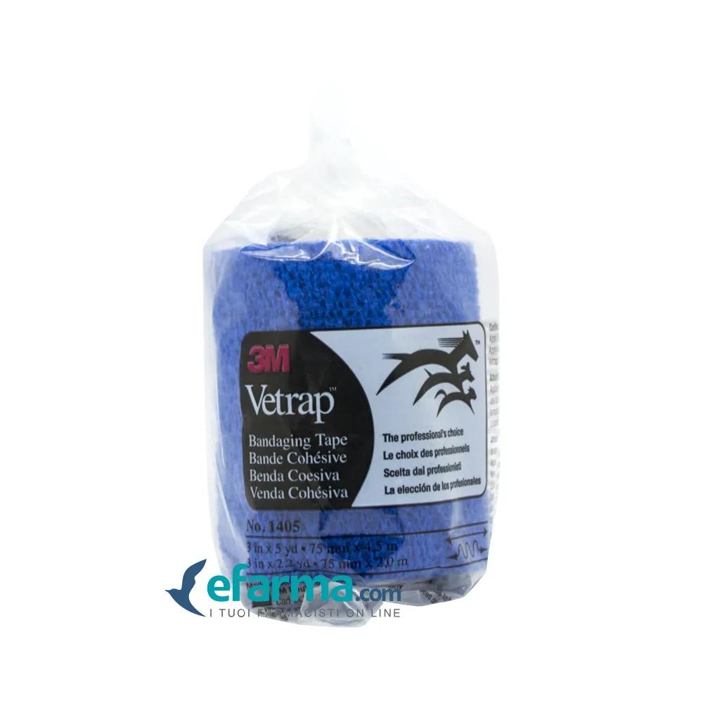 Vetrap Fascia Elastica Veterinaria Blu 7,5 cm