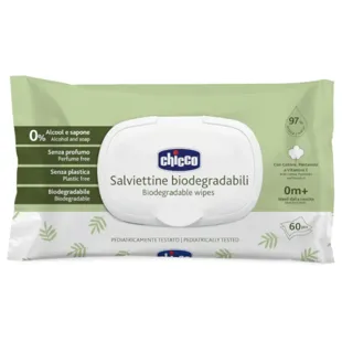 Toalhitas Biodegradáveis Chicco 60 unidades