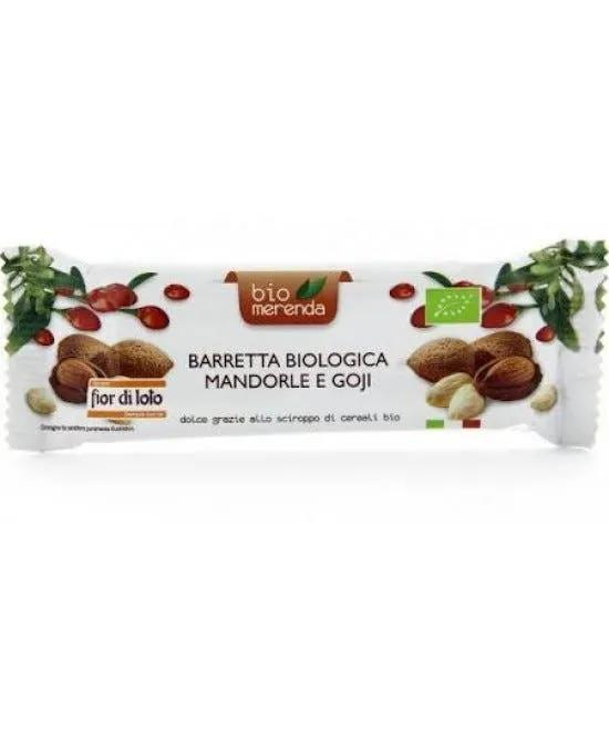 Fior di Loto Biomerenda Mandorle e Goji Barretta Bio 30 g