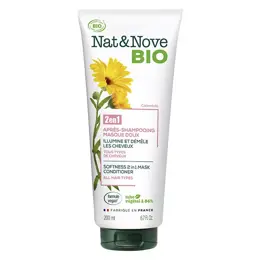 Nat&Nove Bio 2en1 Après-Shampoing Masque Doux Calendula 200ml