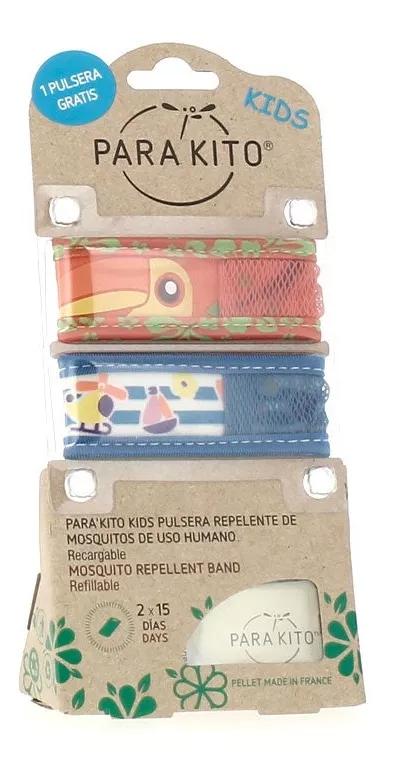 Parakito Kids Pulsera Antimosquitos 3-7 Años 2 uds