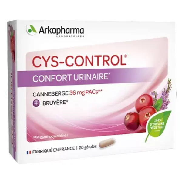 Arkopharma Cys-Control Urinary Comfort Cranberry 20 capsules