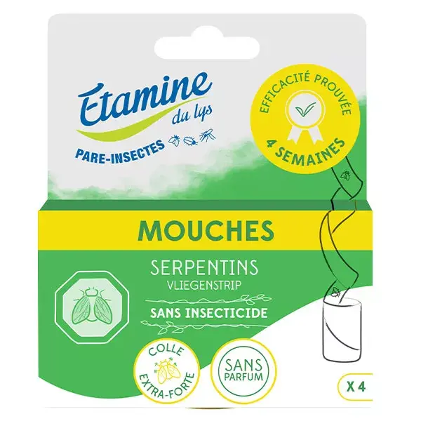 Étamine du Lys Anti-Insectes Serpentin Attrape-Mouches 4 unités