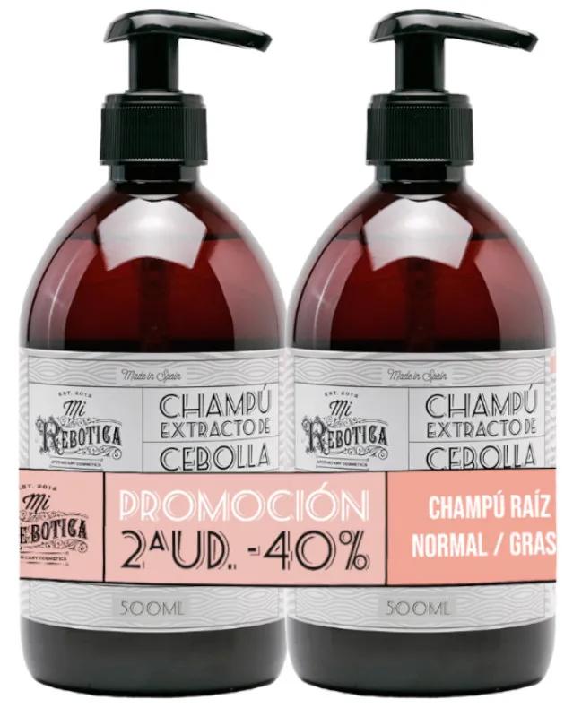 Mon shampoing Rebotica à l&#39;extrait d&#39;oignon 2x500 ml