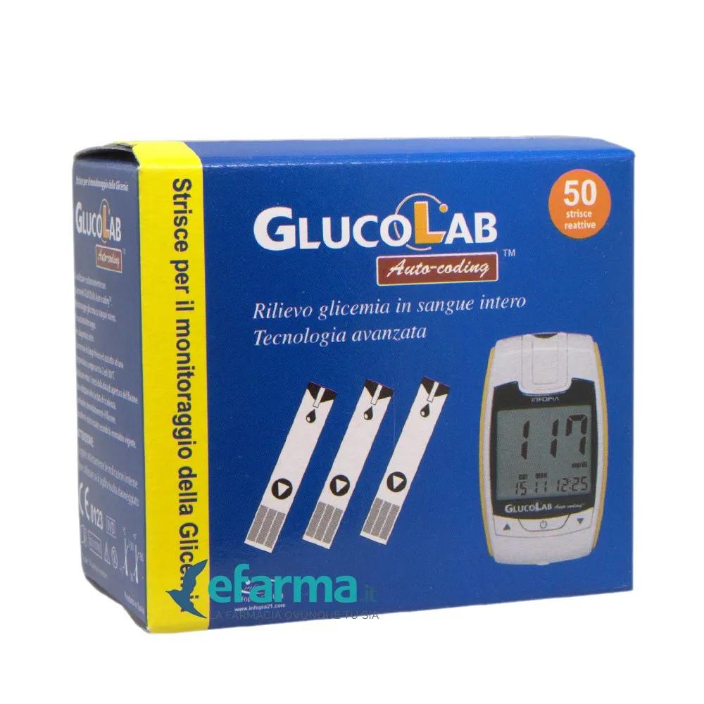 Svas Biosana Glucolab AutoCoding Strisce Reattive Glicemia 50 Pezzi