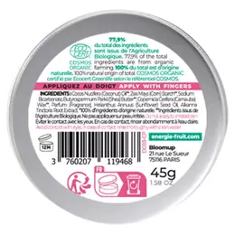 Energie Fruit Deocrème 48H Certifié Framboise Fraîche Bio par Ecocert 45g