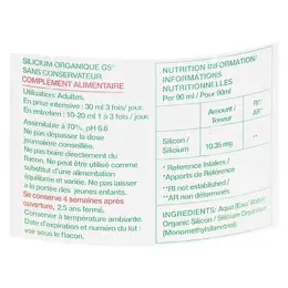 Silicium Organique G5 sans Conservateur 1L