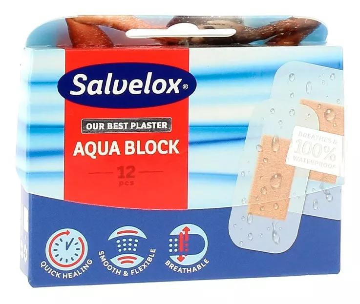 Salvelox Cura Rapid Aqua Block 12 Pansements