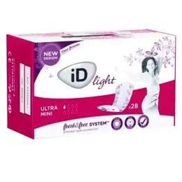 L&R iD Light Protection Anatomique Ultra Mini 1 Goutte 19 x 7,5cm 20 unités