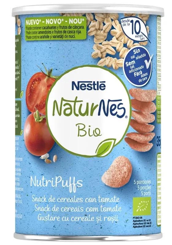 Naturnes Nutripuffs Snack de Cereales con Tomate BIO 5 Porciones