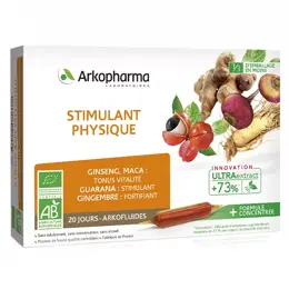 Arkopharma Arkofluides Stimulant Physique Bio 20 ampoules