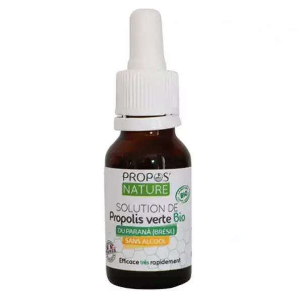 Propos'Nature Organic Green Propolis Solution without Alcohol 15ml