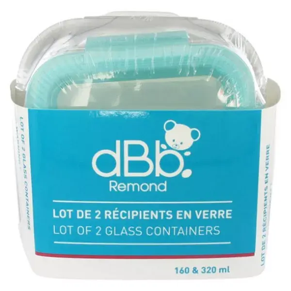 dBb Remond Récipients en Verre 320ml + 160ml
