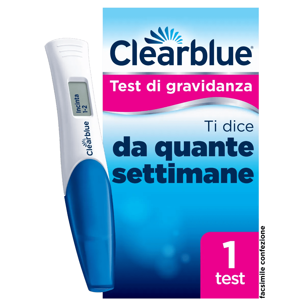 Clearblue Test di Gravidanza Con Indicatore Delle Settimane Ti Dice Da Quanto è Avvenuto Il Concepimento 1 Test Digitale 