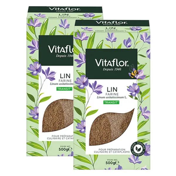 Vitaflor Infusion Farine de Lin 500g Lot de 2