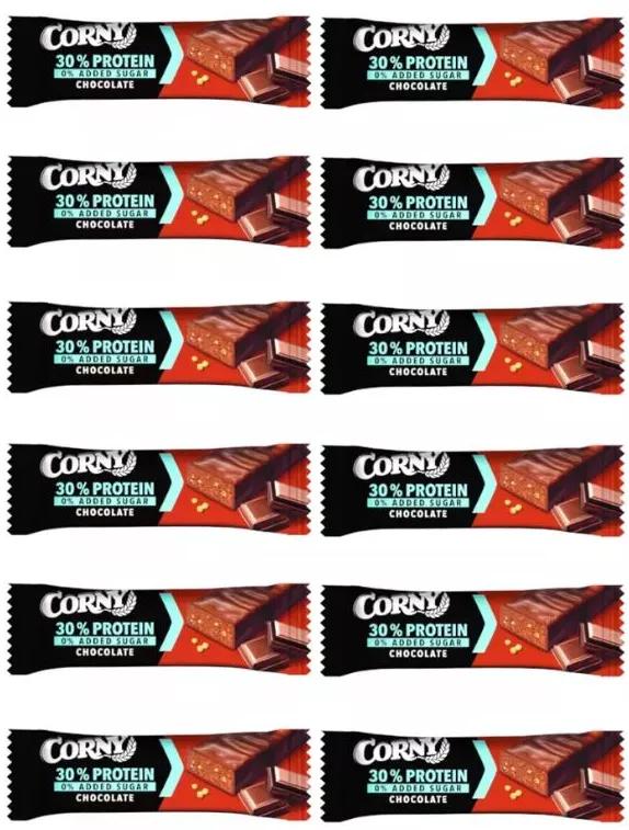 Corny Protein Melkchocolade Reep 0% Toegevoegde Suiker 12x50 gr