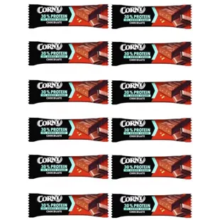 Corny Protein Milk Chocolate Bar 0% Added Sugar 12x50 gr