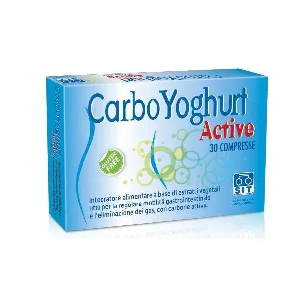 CarboYoghurt Active Integratore Contro Gas Intestinale 30 Compresse