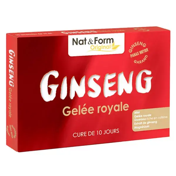 Nat & Form Original Ginseng Royal Jelly Vials x 30