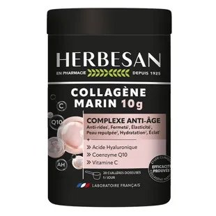Herbesan - Collagene Marino 10g - Complesso anti-età e di bellezza della pelle - 210g