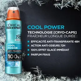 L'Oréal Men Expert Cool Power Déodorant Spray Frais 150ml