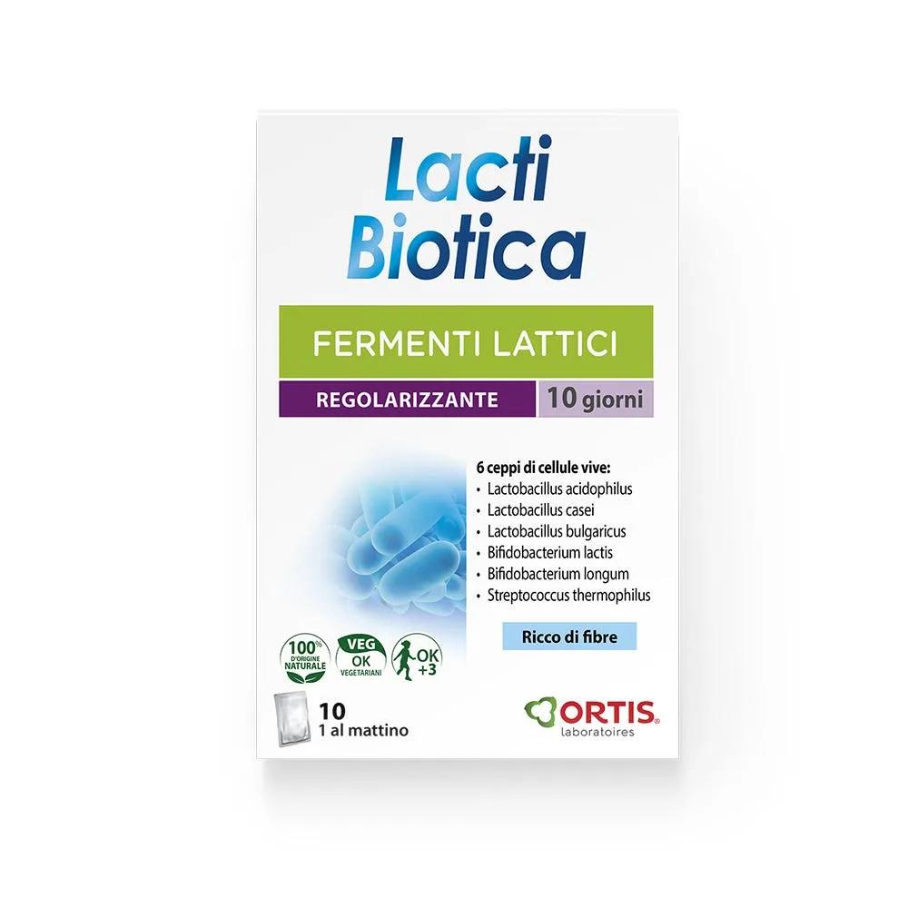 LactiBiotica integratore con Fermenti Lattici 10 Bustine