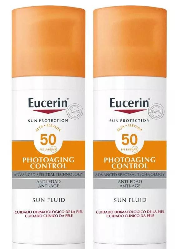 Eucerin Sun Fluid Photoaging Control SPF50+ 2x50 ml