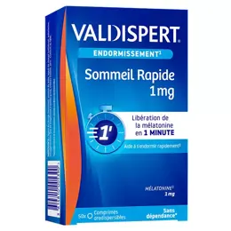 VALDISPERT Sommeil Rapide 1mg Mélatonine 50 comprimés