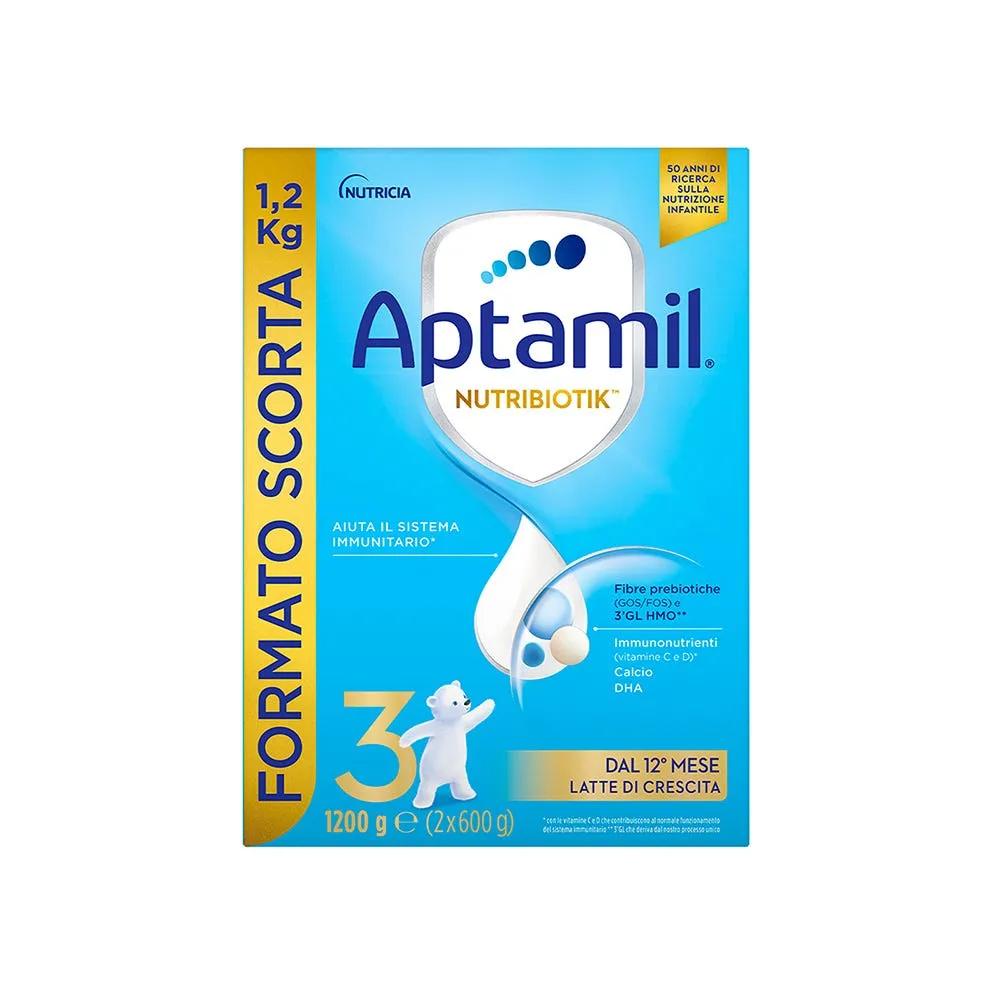 Aptamil 3, Latte di Crescita, Latte in Polvere dal 12° al 24° Mese Compiuto, 1,2kg