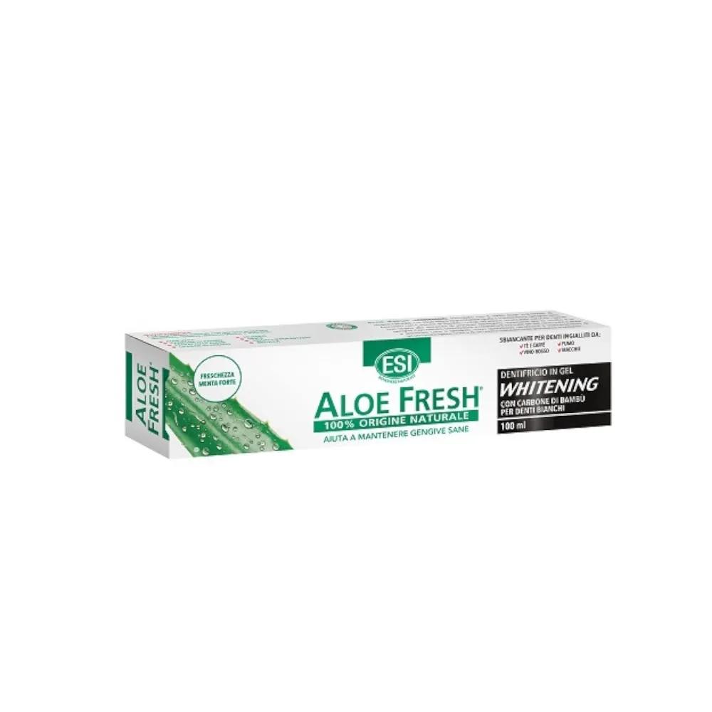 Esi Aloe Fresh Whitening Dentifricio Sbiancante con Carbone di Bambù 100 ml