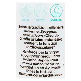 Jardin Veda Bienfaits d'Ayurveda Vigne Rouge & Clou de Girofle Bio 60 gélules