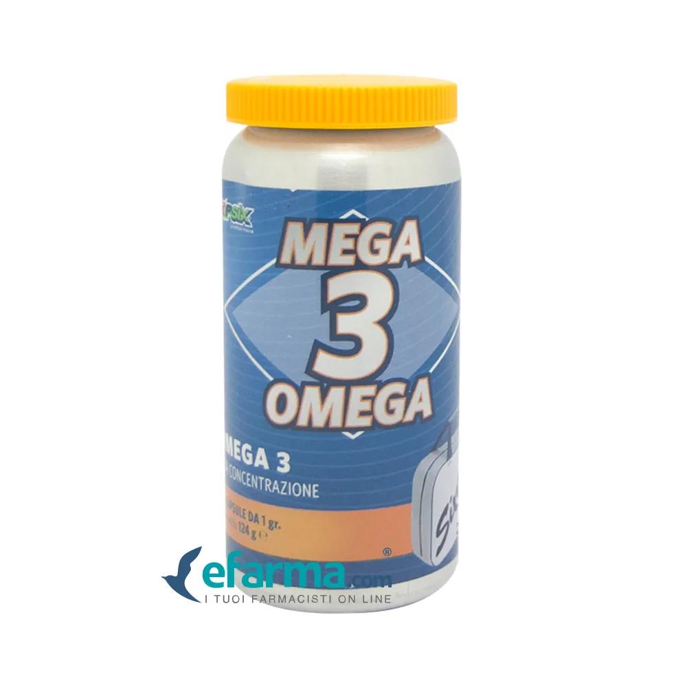 Mega 3 Omega Acidi Grassi Omega 3 Integratore Colesterolo e Trigliceridi 90 Capsule