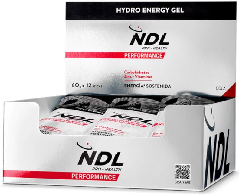 NDL Pro-Health koffeinfreies Energiegel mit Cola-Geschmack 12x60 gr