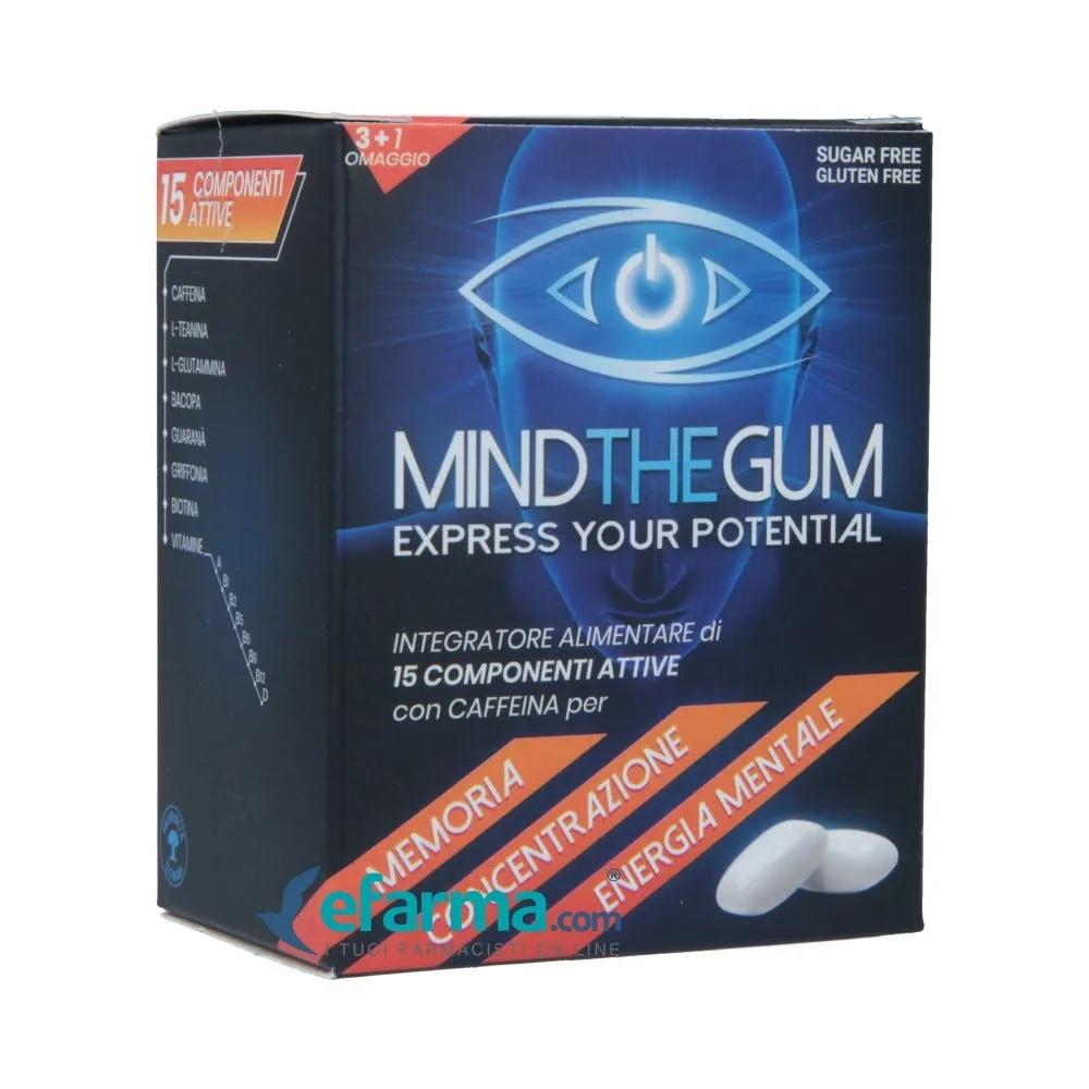 Mind The Gum Integratore per Memoria e Concentrazione 36 Chewing Gum