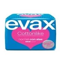 Evax  Cottonlike Compresas Normal Alas 32 unidades Ahorro