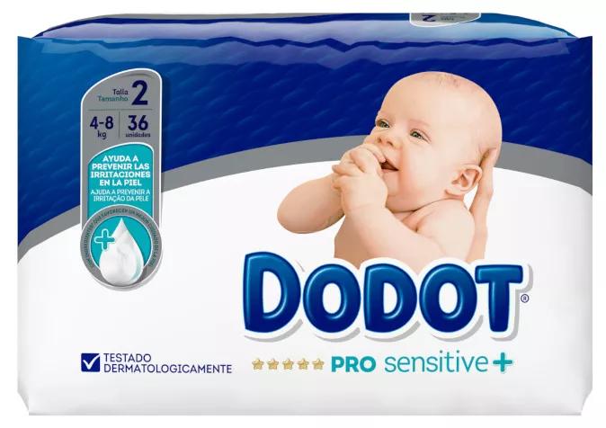 Kit DODOT Sensitive: 44 fraldas tamanho 1 + 39 fraldas tamanho 2 + 96  lenços umedecidos Aquapure【OFERTA ONLINE】