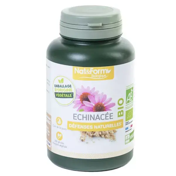 Nat & Form Bio Echinacea Integratore Alimentare 200 capsule vegetali