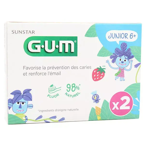 Gum Dentifrice Junior Lot de 2 x 50ml