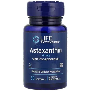 Life Extension Astaxanthin with Phospholipids 4mg 30 Softgels