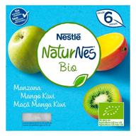 Naturnes Nestlé BIO Puré Manzana/Mango/Kiwi +6m 4 x 90gr