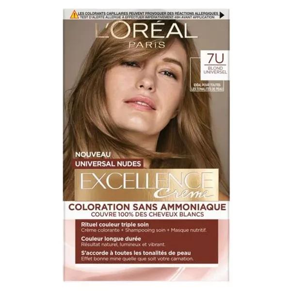 Coloración en crema L'Oréal Paris Excellence Universal Nudes n.° 7 Rubio