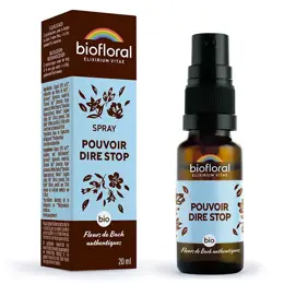 Biofloral Pouvoir Dire Stop Spray Bio Demeter Spray Emotions 20 Ml