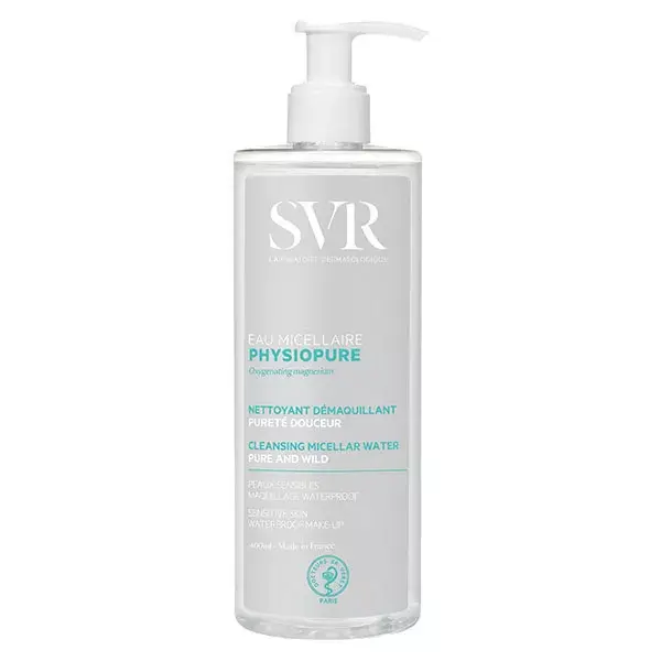 SVR Physiopure Eau Micellaire 400ml + Eco-Recharge 400ml Peaux Mixtes et Sensibles