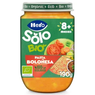 Hero Solo Bio Jar Pasta with Bolognese +8m 190 gr