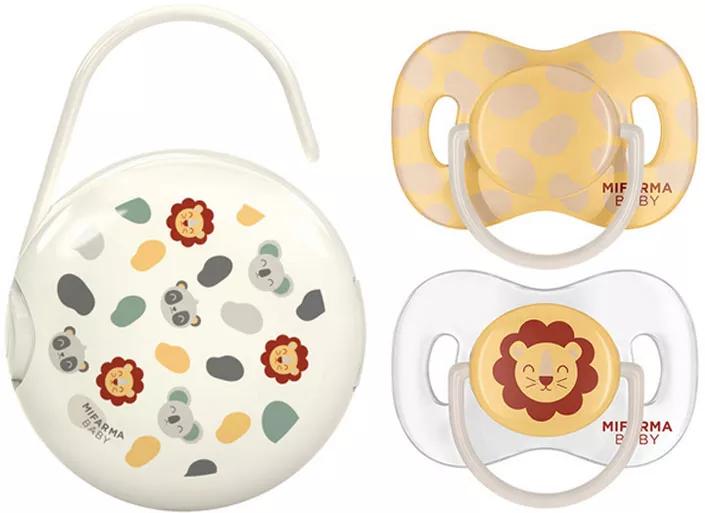 Mifarma Baby Schnullerhalter + Schnuller +18m 2 Stück